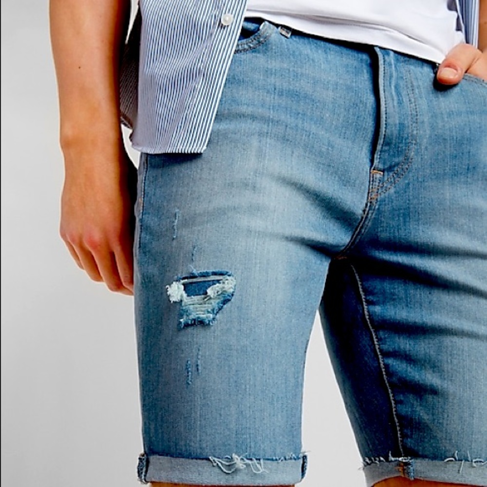 RETROFIT Distress Mens Jeans Shorts Size 30.